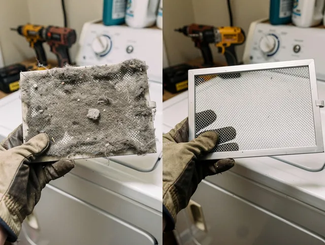 Professional lint trap cleaning by North Branford Dryer Vent Cleaning in North Branford