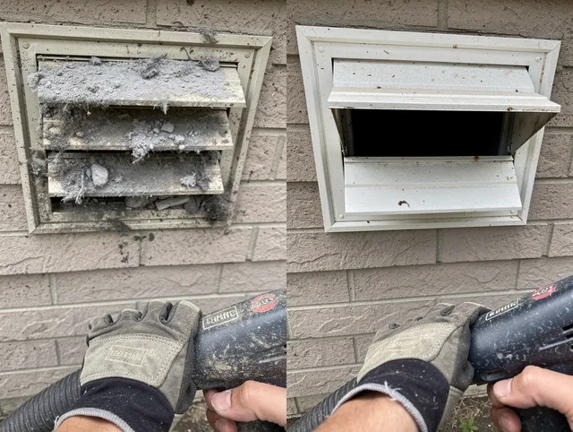 Professional dryer exhaust vent cleaning by North Branford Dryer Vent Cleaning in North Branford