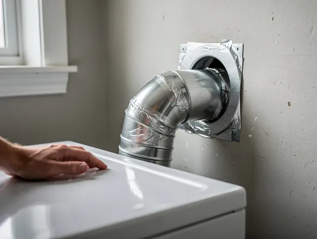 North Branford Dryer Vent Cleaning expert performing professional dryer vent repair and installation in North Branford