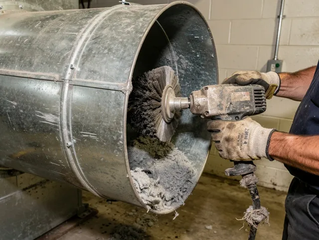 Industrial-grade dryer vent cleaning by North Branford Dryer Vent Cleaning in North Branford